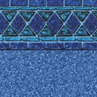 Blue Lancashire Tile - Pebble on Blue Bottom